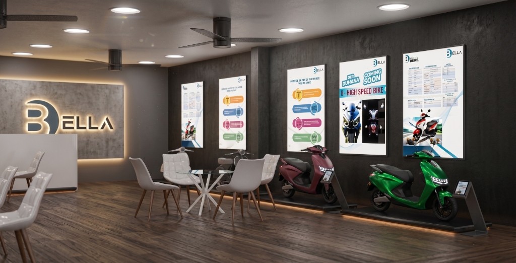 Bella EV Showroom Interior