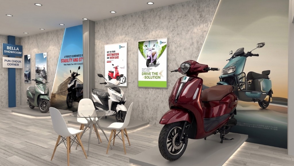 Bella EV Showroom Display Corner